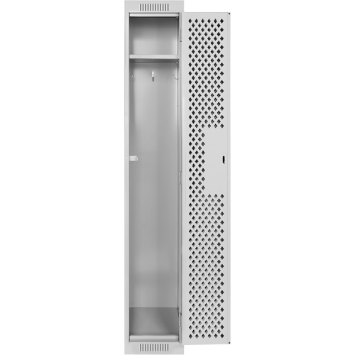 Clean Line Lockers, 12" x 12" x 72", Steel, Grey, Rivet (Assembled), Perforated Air Extreme Inc.