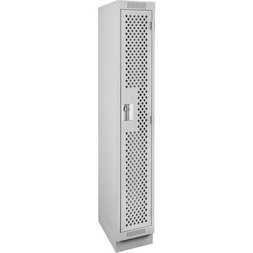Casiers Clean Line, 12" x 15" x 76", Acier, Gris, Rivet (assembl&eacute;), Perfor&eacute; Air Extreme Inc.