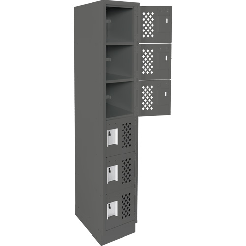 Petit casier perfor&eacute; Clean-Line, 6 niveaux, 15" x 72" x 12", Acier Air Extreme Inc.