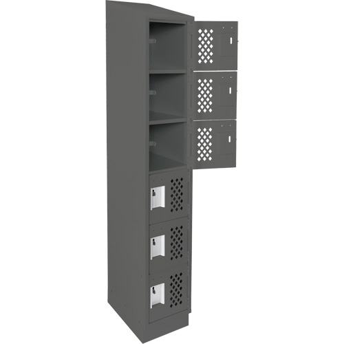 Petit casier perfor&eacute; Clean-Line, 6 niveaux, 12" x 72" x 12", Acier Air Extreme Inc.