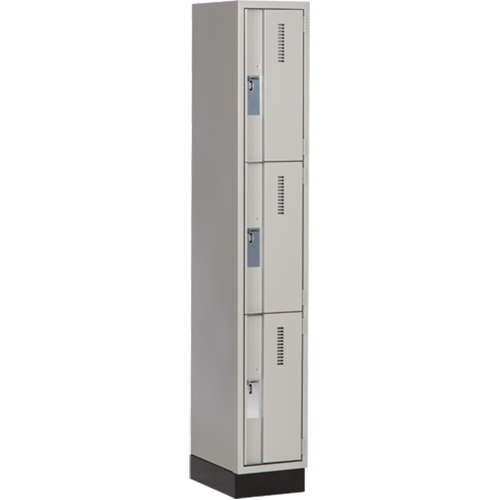 Casiers robustes Concorde, 3 niveaux, 12" x 18" x 76", Acier, Gris, Soud&eacute; (assembl&eacute;) Air Extreme Inc.