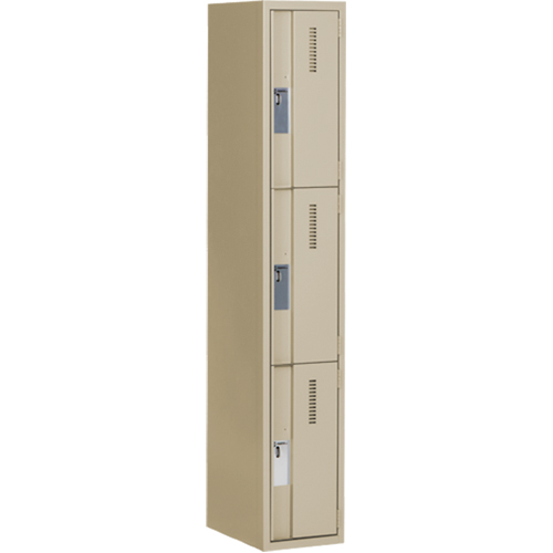 Casiers robustes Concorde, 3 niveaux, 12" x 18" x 72", Acier, Beige, Soud&eacute; (assembl&eacute;) Air Extreme Inc.