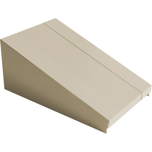 Dessus inclin&eacute; pour casiers robustes enti&egrave;rement soud&eacute; Concorde, Bloc de 1, 18" p x 12" la x 6" ha, Beige, Acier Air Extreme Inc.