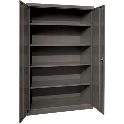 Armoires de rangement Hi-Boy profondes, Acier, 4 Tablettes, 72" h x 36" la x 24" P, Charbon Air Extreme Inc.