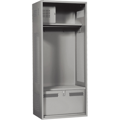 Casier pour &eacute;quipement, Acier, 24" la x 24" p x 72" h, Gris Air Extreme Inc.