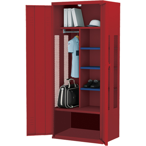 Casier de luxe pour &eacute;quipement, Acier, 36" la x 24" p x 72" h, Rouge Air Extreme Inc.