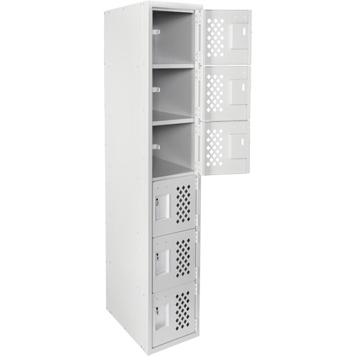 Clean Line Lockerettes, 6 -tier, 18" x 72" x 12", Steel Air Extreme Inc.