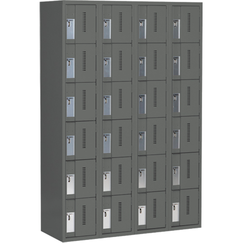 Casiers robustes Concorde, 6 niveaux, Bloc de 4, 48" x 18" x 72", Acier, Charbon, Soud&eacute; (assembl&eacute;) Air Extreme Inc.