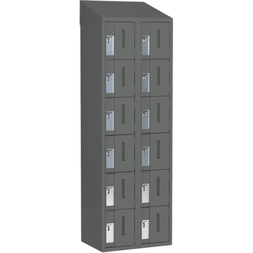 Casiers robustes Concorde, 6 niveaux, Bloc de 2, 24" x 18" x 78", Acier, Charbon, Soud&eacute; (assembl&eacute;) Air Extreme Inc.