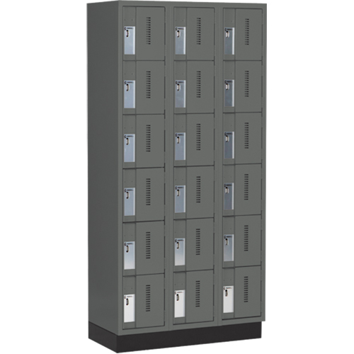 Casiers robustes Concorde, 6 niveaux, Bloc de 3, 36" x 18" x 76", Acier, Charbon, Soud&eacute; (assembl&eacute;) Air Extreme Inc.