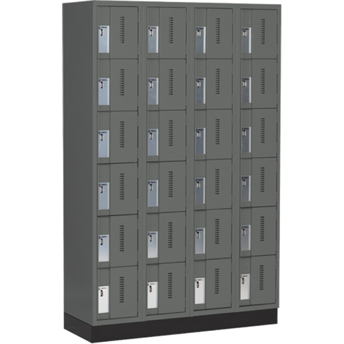 Casiers robustes Concorde, 6 niveaux, Bloc de 4, 48" x 18" x 76", Acier, Charbon, Soud&eacute; (assembl&eacute;) Air Extreme Inc.