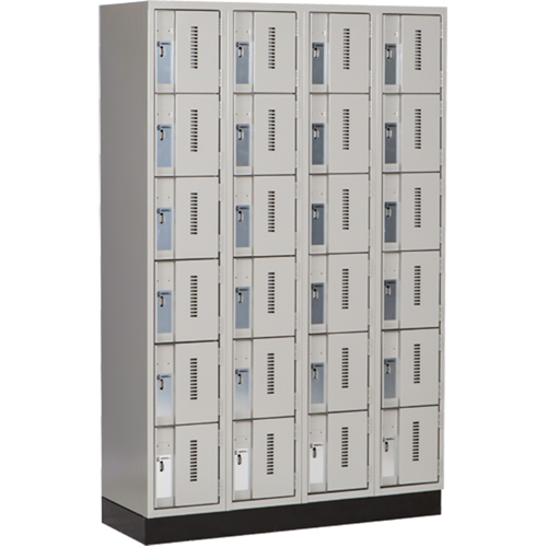 Casiers robustes Concorde, 6 niveaux, Bloc de 4, 48" x 18" x 76", Acier, Gris, Soud&eacute; (assembl&eacute;) Air Extreme Inc.