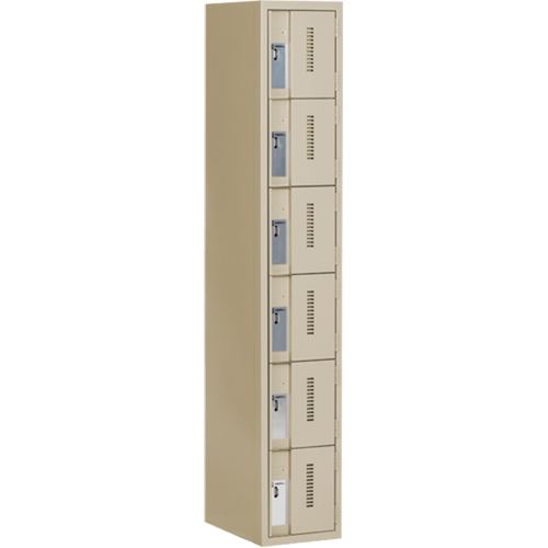 Casiers robustes Concorde, 6 niveaux, 12" x 18" x 72", Acier, Beige, Soud&eacute; (assembl&eacute;) Air Extreme Inc.