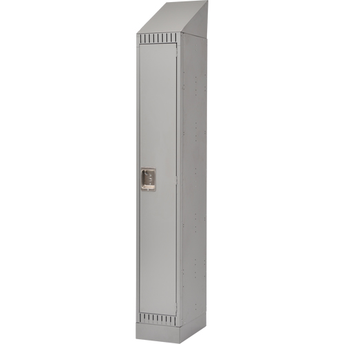 Lockers, 12" x 18" x 86", Steel, Grey, Knocked Down Air Extreme Inc.