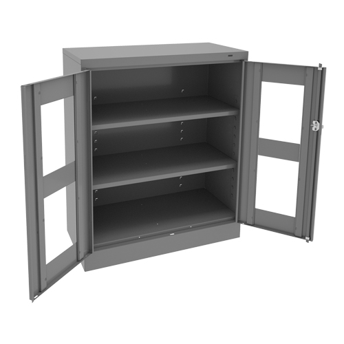 C-Thru Counter High Cabinet, Steel, 2 Shelves, 42" H x 36" W x 18" D Air Extreme Inc.