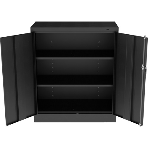 Standard Counter-High Cabinet, Steel, 2 Shelves, 42" H x 36" W x 18" D, Black Air Extreme Inc.