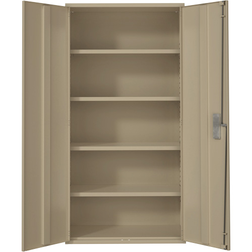 Armoire de rangement Hi-Boy, Acier, 4 Tablettes, 72" h x 36" la x 18" P, Beige Air Extreme Inc.