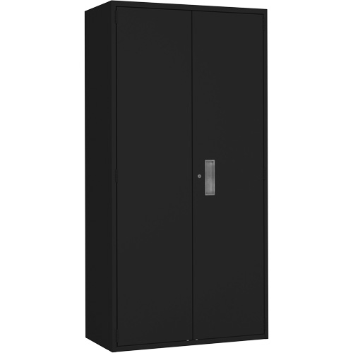 Wardrobe Storage Cabinet, Steel, 36" W x 18" D x 72" H, Black Air Extreme Inc.