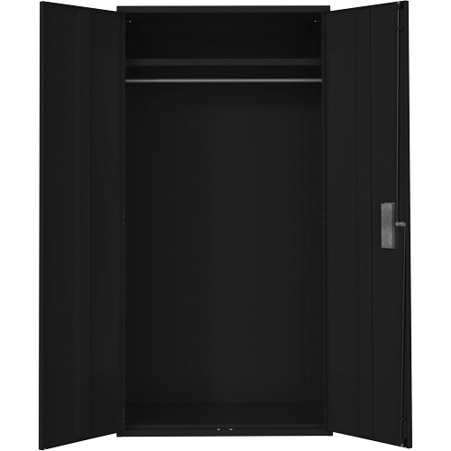 Wardrobe Storage Cabinet, Steel, 36" W x 18" D x 72" H, Black Air Extreme Inc.