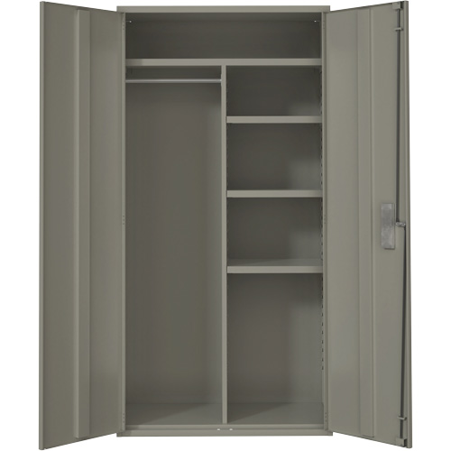 Combination Storage Cabinet, Steel, 6 Shelves, 72" H x 36" W x 18" D, Grey Air Extreme Inc.