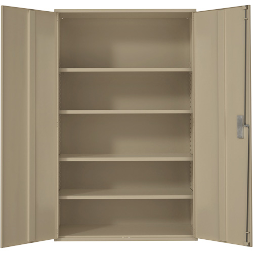 Armoire de rangement Hi-Boy tr&egrave;s large, Acier, 4 Tablettes, 72" h x 48" la x 24" P, Beige Air Extreme Inc.