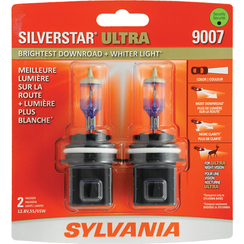 9007 SilverStar&reg; Ultra Headlight Bulb, Halogen, 55 W/65 W, White Air Extreme Inc.