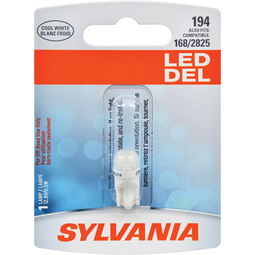 194 Mini-ampoule automobile, DEL, 0,5 W/12,8 W, Blanc Air Extreme Inc.