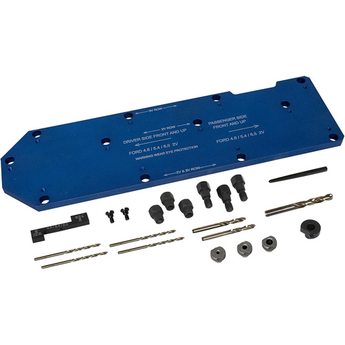 Gabarit de perçage pour installation sur collecteur pour Ford 4,6 L, 5,4 L, et 6,8 L Air Extreme Inc.