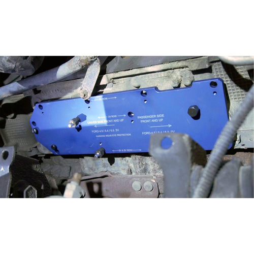 Gabarit de perçage pour installation sur collecteur pour Ford 4,6 L, 5,4 L, et 6,8 L Air Extreme Inc.