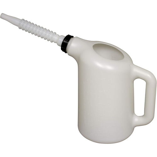 Oil Dispenser with White Spout, Plastic, 6 qt Capacity Air Extreme Inc.
