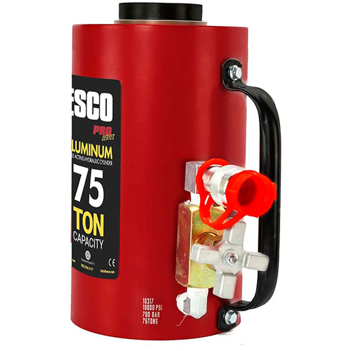 Cylindre hydraulique robuste, Course de 6", Capacit&eacute; de 75 tonnes, 10 000 PSI Air Extreme Inc.