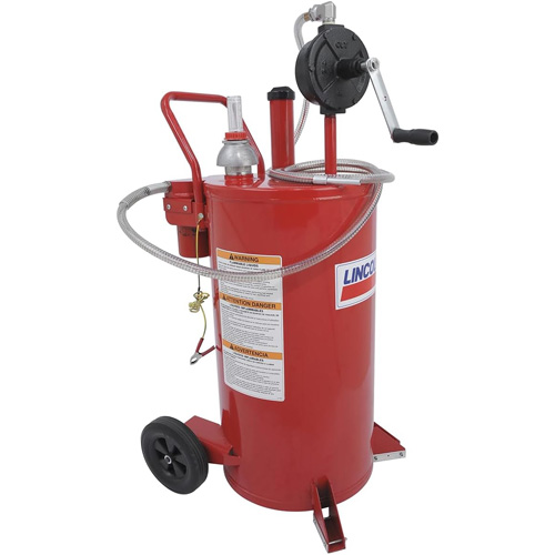 Chariot &agrave; carburant en acier de 25 gallons avec pompe rotative bidirectionnelle et filtre Air Extreme Inc.