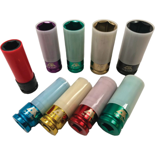 Jeu de douilles &agrave; chocs principales &agrave; paroi mince, 9 Morceaux, Prise de 1/2" Air Extreme Inc.