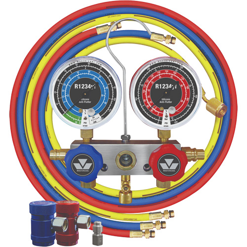 R1234Yf 2-Way Piston Valve Manifold Gauge Set Air Extreme Inc.