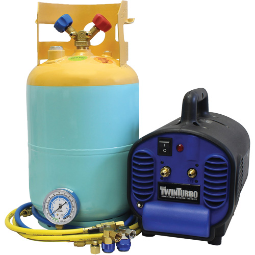 Mini syst&egrave;me de r&eacute;cup&eacute;ration de r&eacute;frig&eacute;rant pour R134A et R1234Yf contamin&eacute;s Air Extreme Inc.