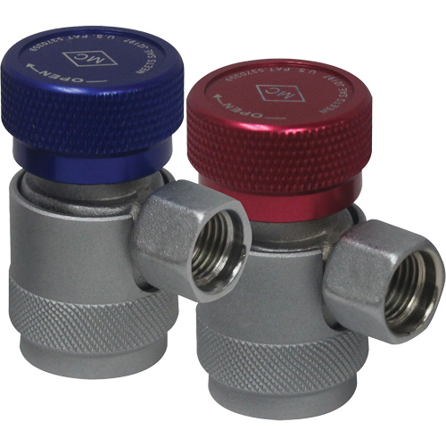 Coupleur rapide manuel R134a c&ocirc;t&eacute; haute pression avec verrouillage de s&eacute;curit&eacute; Air Extreme Inc.