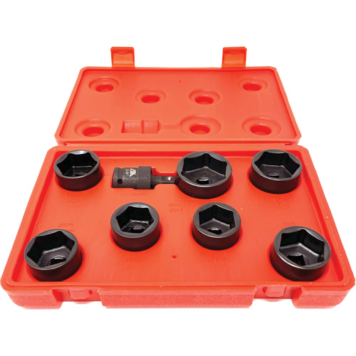 8 Pc. Extra-Low-Profile Oil Filter Socket Set Air Extreme Inc.