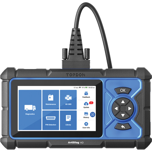 Outil de diagnostic robuste 5" ArtiDiag HD avec fonctions d'entretien Air Extreme Inc.