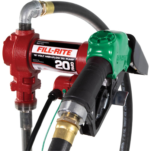 12V Fuel Transfer Pump with Nozzle Air Extreme Inc.