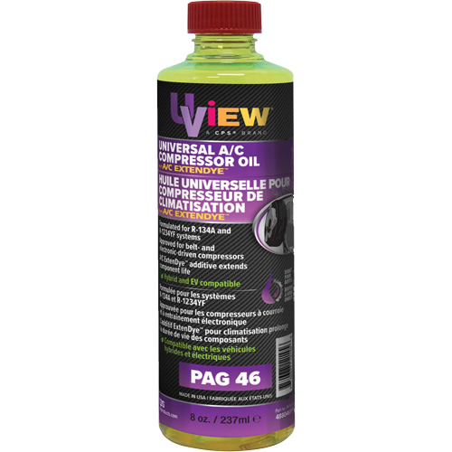 Universal PAG 46 Oil with A/C ExtenDye, 237 ml, Bottle Air Extreme Inc.