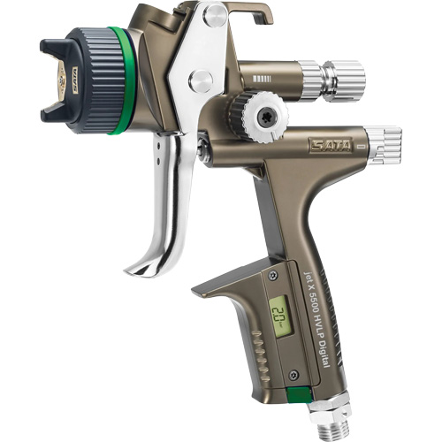 Pistolet de peinture de premi&egrave;re qualit&eacute; pour peinture automobile avec psi num&eacute;rique X5500 HVLP 1,2 I RPS D, Entr&eacute;e d'air 1/4" NPT, 15,19 pi³/min, Capacit&eacute; 0,6 L/0,9 L, 0,17 psi Air Extreme Inc.