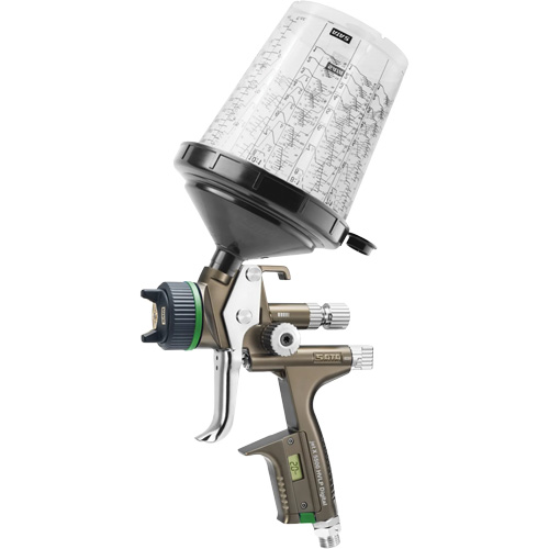 Pistolet de peinture de premi&egrave;re qualit&eacute; pour peinture automobile avec psi num&eacute;rique X5500 HVLP 1,2 I RPS D, Entr&eacute;e d'air 1/4" NPT, 15,19 pi³/min, Capacit&eacute; 0,6 L/0,9 L, 0,17 psi Air Extreme Inc.