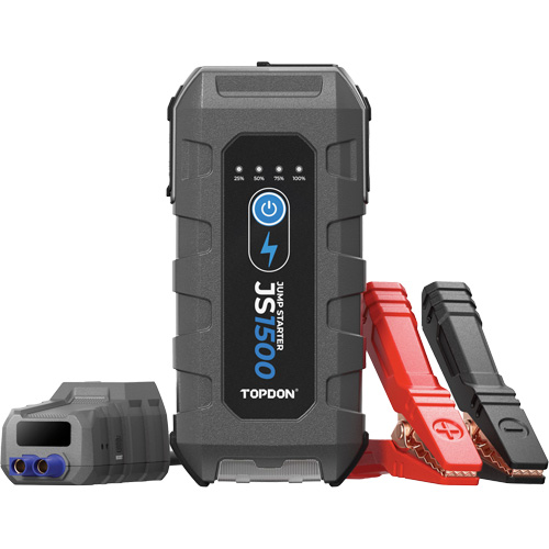 D&eacute;marreur d'appoint, survolteur, banque d'alimentation et lampe de poche JumpSurge1500 Air Extreme Inc.