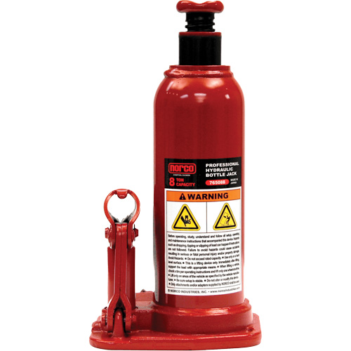Cric &agrave; bouteille hydraulique professionnel, 8 tonne(s), 18-3/4" Hauteur &eacute;lev&eacute;e Air Extreme Inc.