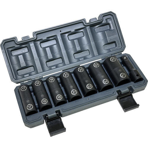 Double-Ended Hex & Twist Socket Set with Case, 8 Pieces, 1/2" Drive Size Air Extreme Inc.