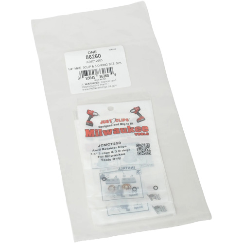 Jeu de clips et joints toriques de 1/4 po pour Milwaukee - en vrac Air Extreme Inc.