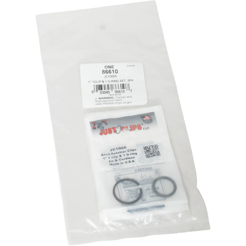 Jeu de clips et joints toriques de 1 po - en vrac Air Extreme Inc.