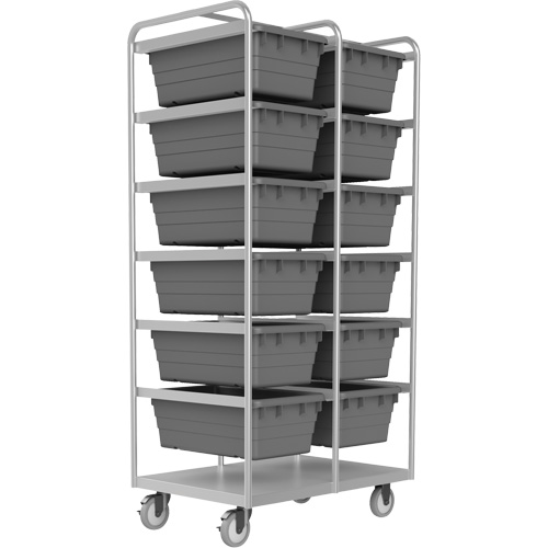R&acirc;telier mobile, &agrave; deux c&ocirc;t&eacute;s, 12 bacs, 26" la x 36" p x 74" h Air Extreme Inc.