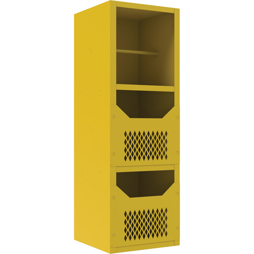 Armoire pour le contr&ocirc;le des d&eacute;versements, 1 Tablettes, 72" h x 24" la x 24" p, Acier, Jaune Air Extreme Inc.