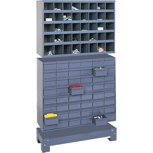 Unit&eacute; de stockage modulaire pour petites pi&egrave;ces, Acier, 48 tiroirs, 33-3/4" x 12-1/4" x 58-3/8", Gris Air Extreme Inc.